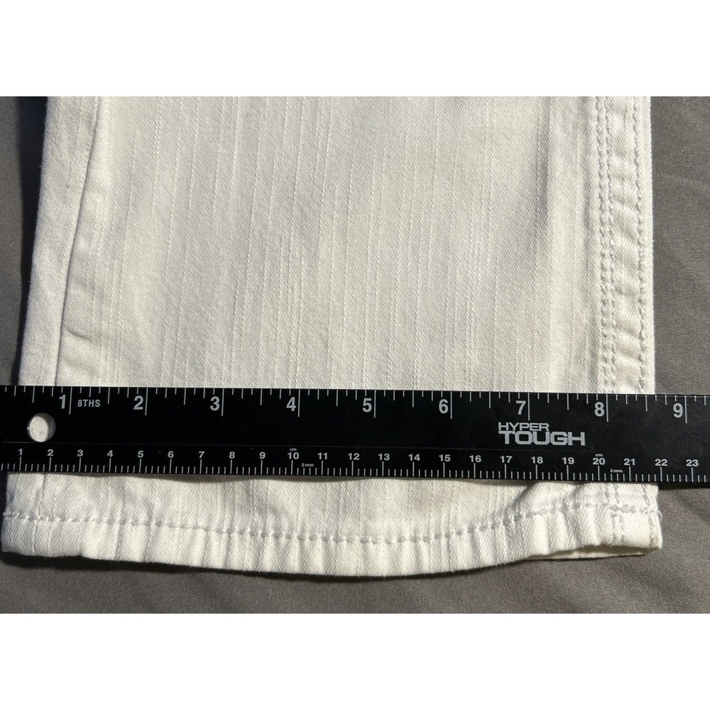 Seven 7 Jeans Women's Bootcut White Denim Embellished Pockets Size 25 - Picture 9 of 13